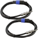 12 Gauge Speaker Cables 2 Cable Pack (6 Foot, Each) 6ft 1/4" To Speakon. Fixed Price $28.70.