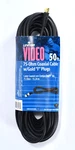 Leviton Black 50' Coaxial Video Cable Gold F Plugs 75-ohm F-type Wire C5851-50g. Fixed Price $15.00.