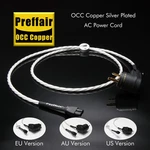 Audiophile 4core Occ Silver Plated C7 Figure 8 Us Eu Au Audio Power Cable Cord. Fixed Price $50.00.