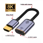 Nfhk Usb-c Type C Female Source To Hdmi Sink Hdtv Cable 8k 60hz 4k 120hz. Fixed Price $23.99.