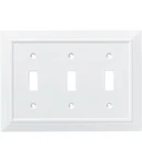 Franklin Brass W35249-pw-c Classic Architecture Triple Switch Wall Plate White. Fixed Price $6.39.