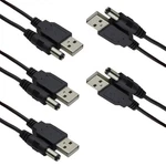 Hiletgo 5pcs Usb 2.0 A Male To Dc 5.5x2.1mm 5 Volt Connector Small, Black. Fixed Price $13.94.