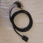 Hosa 6ft (6 Feet) Coaxial Hd15 Vga To 5 Bnc Rgbhv Male Cable. Fixed Price $14.00.