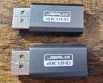 Jsaux Dv0004 4k Displayport To Hdmi Adapter 2-pack Dp Pc Open Box. Fixed Price $10.00.