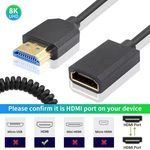 8k Coiled Hdmi Extension Cable, Extreme Thin Male To Female Cable.... Fixed Price $26.95.