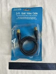 Archer (radio Shack) (15-1515) 3 Shielded Video Cable (nib). Fixed Price $9.99.