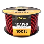 Gs Power 100ft Cca 12 Gauge Wire Automotive, Red & Black 100 Ft, Black,. Fixed Price $44.76.