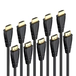 Mosimli 4k Hdmi Cable 6ft, 5-pack, High Speed 2.0 For 6 Ft, Black. Fixed Price $24.18.