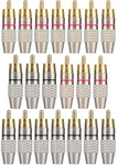 20pack Rca Male Plug Solder, Gold Audio Video Cable Adapter Connector For Speake. Fixed Price $19.50.