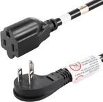 Vseer 6feet 1875w 15a 14awg Flat Plug Heavy Duty Extension Cord 6ft, Black. Fixed Price $14.70.