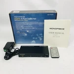 Monoprice Hdx-401ta 4x1 Hdmi 1.4 Switch Hdcp With Toslink And Analog. Fixed Price $29.95.