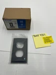 (10 Pack) Elegrp 1 Gang Plastic Duplex Receptacle Wall Plate, Black. Fixed Price $17.99.