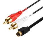 S-video & 2-rca Audio Cables Combo 4 Pin Svideo Male Cord, Gold Plated - 75 Feet. Fixed Price $22.49.