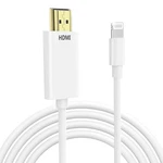 Kikosaka Light-ning To Hdmi Cable Digital Av Adapter 1080p Hd 6.6ft White. Fixed Price $15.49.