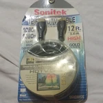 Sonitek 12 Ft Hdmi Cable Gold Plated Full Hd 1080p 3d Black Sn-hdmi12g. Fixed Price $20.00.