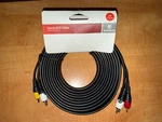 Radioshack 24-foot Rca Stereo Audio Video Cable 15-225. Fixed Price $15.00.