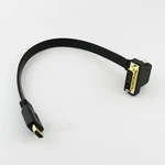 Hdmi-compatible To Dvi 24+1 Pin Right Angle Male Video Converter Flat Slim Cable. Fixed Price $6.49.