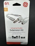 Ge Universal Audio Extension Kit 6ft 34509 White. Splitter And Adapter Included.. Fixed Price $5.99.