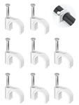 Cable Clips 100pcs 8mm Nail In For Round Ethernet Cables Wall. Fixed Price $11.41.