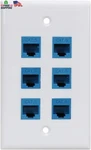 Cat 6 Ethernet Wall Plate Port,ethernet Female-female Removable Com. Fixed Price $24.98.