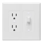 Taymac 2772w Masque Revive White 2-gang Duplex And Toggle 2 Gang,. Fixed Price $26.04.
