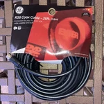 25 Feet Of Coax Cable - Ge Rg6 Black For Tv, Cable, Satellite, And Dvr New!. Fixed Price $3.50.