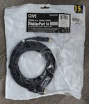 Qvs Dphd-15 15ft Displayport To Hdmi 4k Digital A/v Cable. Fixed Price $16.95.