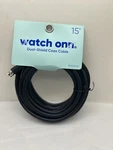 New - Watch Onn 15 Feet Dual Shield Coax Cable Black. Fixed Price $3.00.