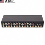 Dtech Powered 8 Way 3 Rca Splitter Box 1 In Out Port Splitter, Black. Fixed Price $41.00.