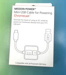 Mission Power Micro-b Usb To -a Cable For Powering Chromecast Tv/s Port. Fixed Price $6.69.