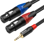 Disino Dual Female Xlr To 3.5mm Y-splitter Cable, Unbalanced 1/8. Fixed Price $24.47.