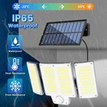 Indoor Solar Power Wall Light Motion Sensor Outdoor Garden Flood Lamp W/5m Cable. Fixed Price $16.24.