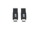 Tripp Lite U420-16n-g25afl 16 In. Black Usb-c Flat Cable (m/m) - Usb 3.1 Gen 2 (. Fixed Price $14.01.