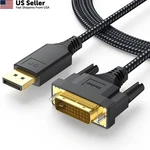 Dteedck Displayport To Dvi Cable 6ft, Display Port Dvi-d/i 6 Feet, Black. Fixed Price $15.66.