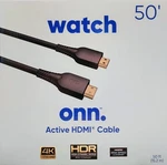 Onn Watch 50 Ft Active Hdmi Cable 4k Ultra Hd Hdr 7.2 Surround Sound Black Nib. Fixed Price $19.99.