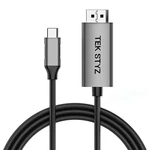 Tek Styz Usb-c To Hdmi Cable, 6ft, 4k 60hz, Modern Design, 6 Feet, Chrome. Fixed Price $29.28.