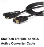Brand New - Startech 6ft Hdmi To Vga Adapter Active Converter Cable Hd2vgamm6. Fixed Price $39.99.