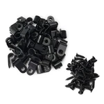 Alamic Cable Clamp R-type Clip Wire 1/4-inch Nylon 1/4", Black. Fixed Price $13.09.