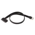 Monoprice Black 19" Esatap To Sata 22 Pin Cable 8492. Fixed Price $20.89.