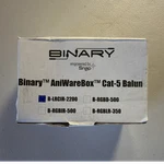 Binary Aniwarebox Cat-5 Balun Ir Pass-through Rca B-lrcir-2200 White. Fixed Price $40.00.