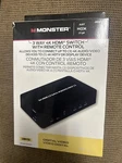 Monster Cable Just Hook It Up Hdmi Switch 1 Pk - Case Of: 1;. Fixed Price $59.95.