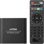Mypin 4k Media Player W/ Remote Control Hdmi Mkv Mp4 Hdd/usb Drive/card/h.265. Fixed Price $49.99.