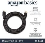 15ft Displayport To Hdmi Cable 4k 30hz, Uni-directional, 1080p. Fixed Price $10.99.
