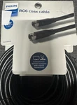 New Philips Rg6 Coaxial Cable 25 Ft. Audio Video Universal For All Brands. Fixed Price $8.40.