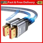 Highwings 80gbps Displayport Cable 2.1 6.6ft, 16k 60hz, 8k 120hz, 4k 240hz, Dp 2. Fixed Price $27.99.
