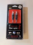 Ge 6ft Digital Audio Fiber Optic Cable Toslink Hdtv Blu-ray Av 37618 New Sealed. Fixed Price $7.97.