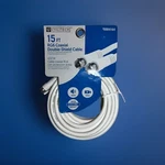 New Utilitech 25-ft Rg6 White Coaxial Cable Connects To F Type Connectors. Fixed Price $12.99.