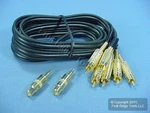 Leviton 6 Ft Video Stereo Audio Dubbing Coaxial Patch Cable Gold C5822-go. Fixed Price $11.49.