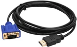 Gold Hdmi Male To Vga 15 Pin Video Adapter Cable 1080p 6ft For Tv Dvd Box. Fixed Price $9.99.