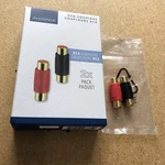 Insignia Rca Coupler Av Audio Video Adapter Female To Black/red Ns-hz5322. Fixed Price $7.24.